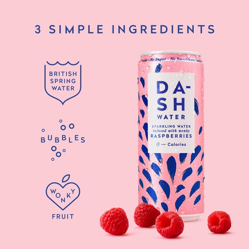 DASH Raspberry Infused Sparkling Water