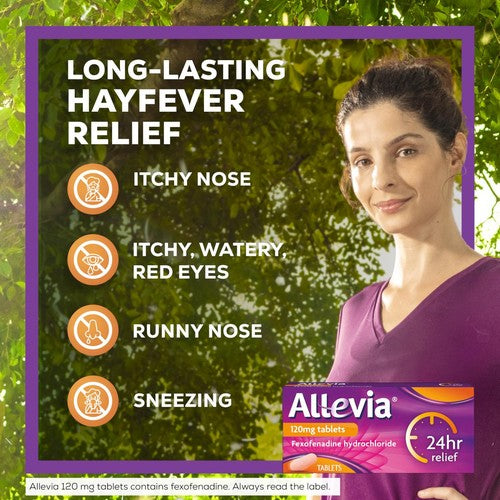 Allevia Hayfever Allergy Relief Tablets Fexofenadine