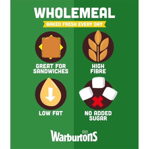 Warburtons Wholemeal Sliced Medium