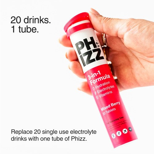 Phizz Mixed Berry 3-in-1 Hydration, Electrolytes and Vitamins Effervescent