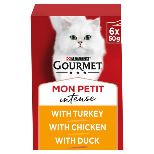 Gourmet Mon Petit Poultry Variety Turkey Chicken Duck Wet Cat Food