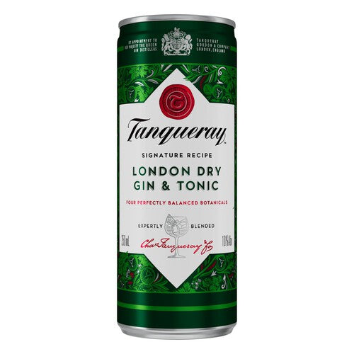 Tanqueray London Dry Gin & Tonic Ready to Drink Can