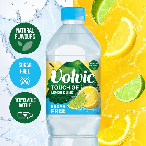 Volvic Touch of Fruit Lemon & Lime Sugar Free Still Flavoured Water
