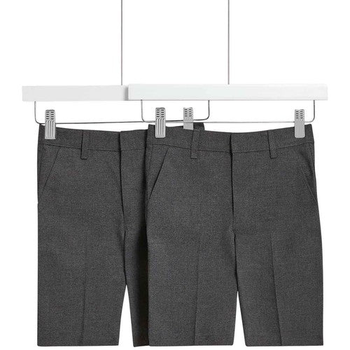 M&S Boys Regular Leg School Shorts, 13-14 Y, Grey