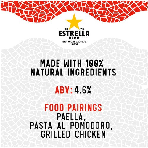 Estrella Damm Premium Spanish Lager Beer Cans