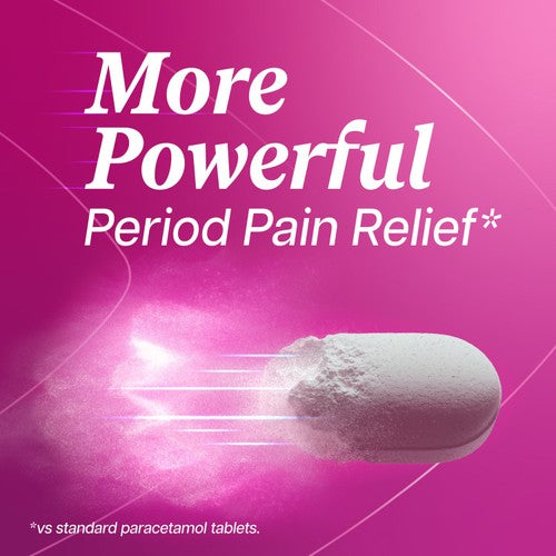 Panadol Period Pain Painkillers, 500mg Paracetamol Tablets, 16ss