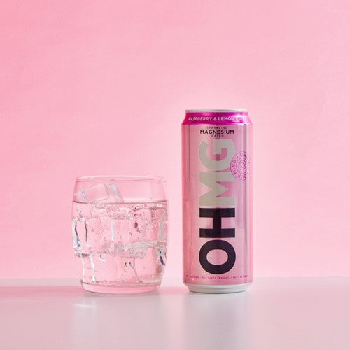 OHMG Raspberry sparkling magnesium water
