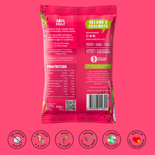 Soul Fruit Soft Dried Dragon Fruit
