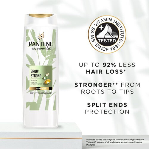 Pantene Grow Strong Shampoo With Bamboo And Biotin