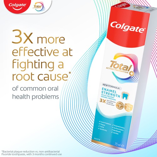 Colgate Total Active Prevention + Enamel Strength Toothpaste 75ml