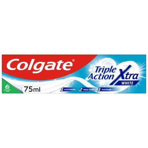 Colgate Triple Action Extra White Teeth Whitening Toothpaste