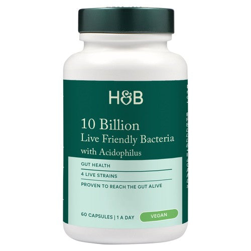Holland & Barrett 10 Billion Live Friendly Bacteria + Acidophilus Capsules
