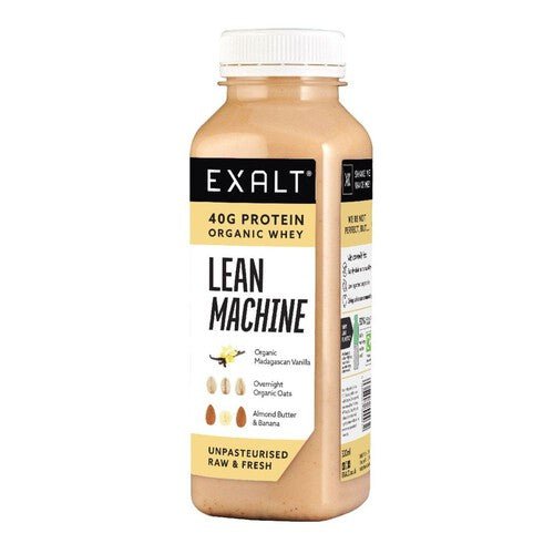EXALT Lean Machine Fresh Protein Shake Organic Madagascan Vanilla