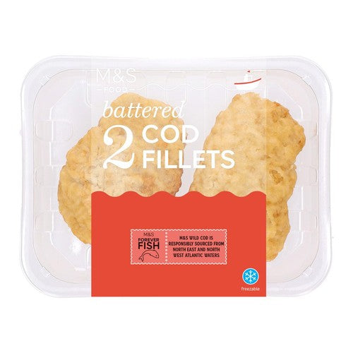 M&S 2 Battered Cod Fillets