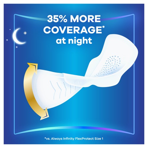 Always Sanitary Towels Infinity Night (Size 3) Wings