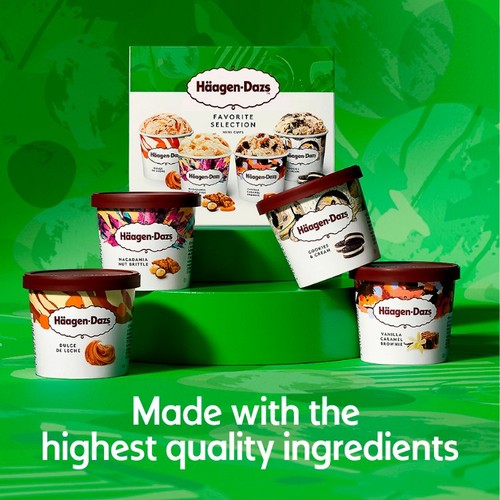 Haagen Dazs Favourites Collection Mini Cups Ice Cream
