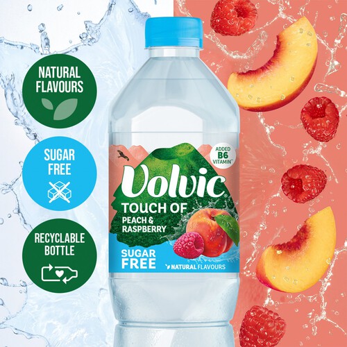 Volvic Touch of Fruit Peach & Raspberry Sugar Free Still Flavoured Water