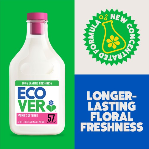 Ecover Concentrated Fabric Softener Apple Blossom and Almond 57 Washes