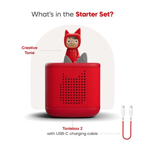 Tonies Red Toniebox 2 with Creative Tonie