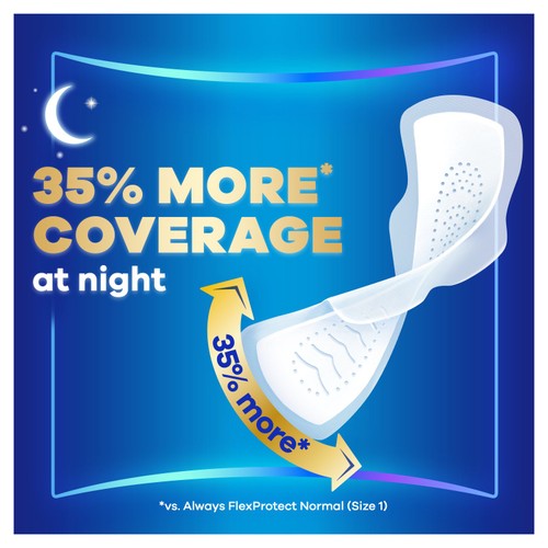 Always Sanitary Towels Infinity Night (Size 3) Wings