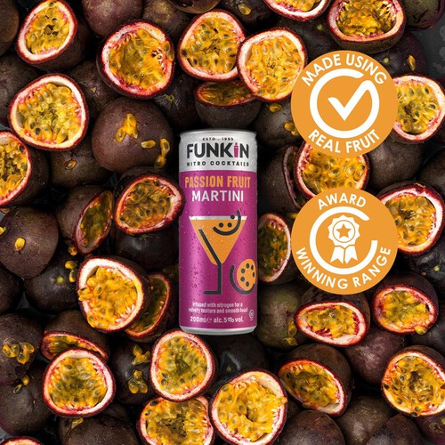 Funkin Passion Fruit Martini Nitro Cocktail Can