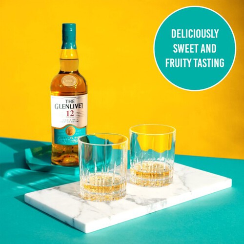 The Glenlivet 12 Year Old Single Malt Scotch Whisky With Giftbox