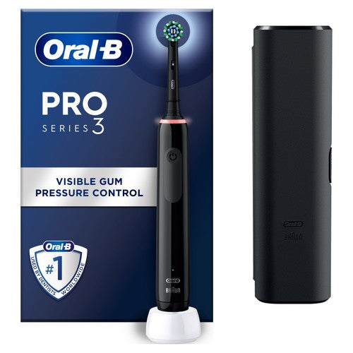 Oral-B Pro 3 3500 Black Electric Toothbrush + Travel Case