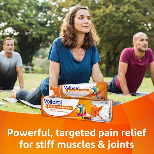 Voltarol Back & Muscle Pain Relief Gel 1.16% with No Mess Applicator