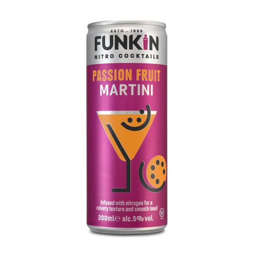 Funkin Passion Fruit Martini Nitro Cocktail Can