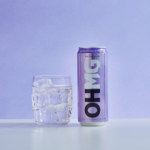 OHMG Blackcurrant sparkling magnesium water