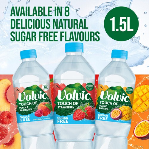Volvic Touch of Fruit Peach & Raspberry Sugar Free Still Flavoured Water