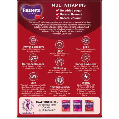 Bassetts Adult Multi Vitamin Raspberry & Pomegranate
