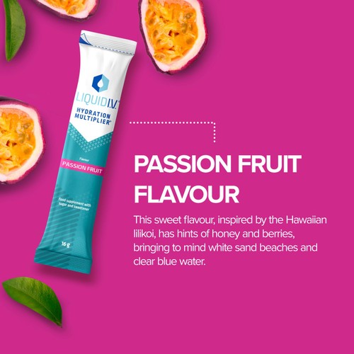 LIQUID IV Hydration Passion Fruit Electrolytes