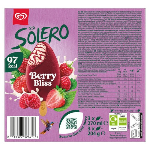 Solero Berry Bliss Ice Cream Sticks