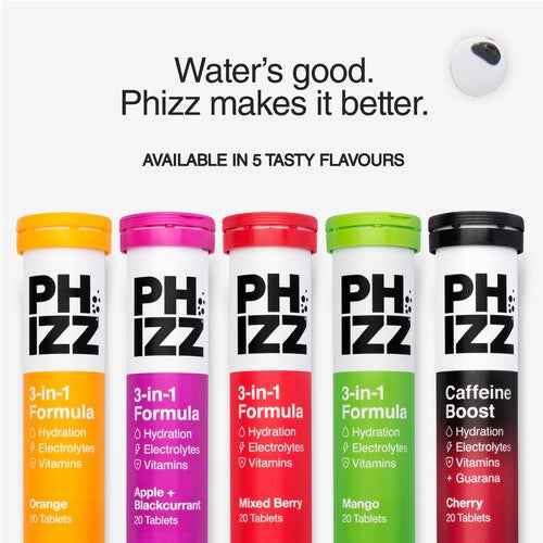 Phizz Apple & Blackcurrant Multivitamin, Hydration & Electrolyte Tablets