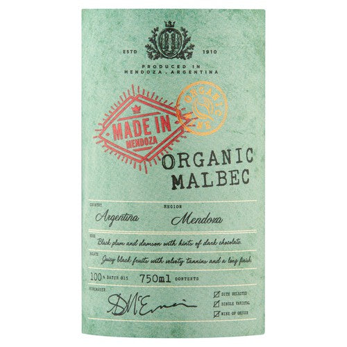 Made in Mendoza Organic Malbec