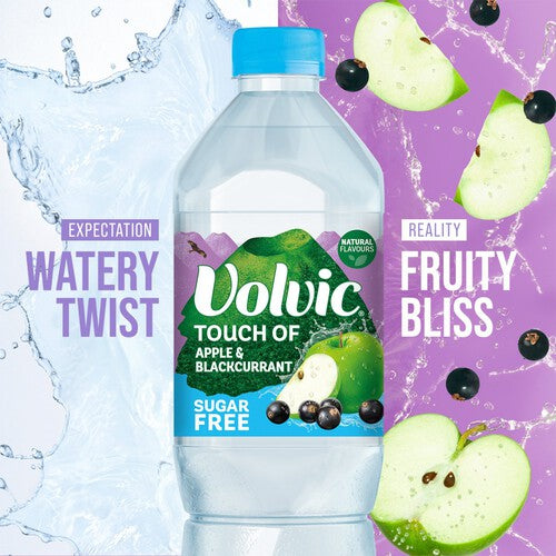 Volvic Touch of Fruit Apple & Blackcurrant Sugar Free Still Flavoured Water