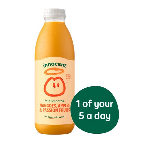 Innocent Mangoes, Passion Fruits and Apples Smoothie