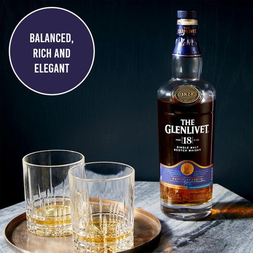 The Glenlivet 18 Year Old Single Malt Scotch Whisky With Giftbox