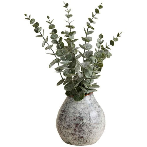 M&S Artificial Eucalyptus in Ceramic Pot, Green