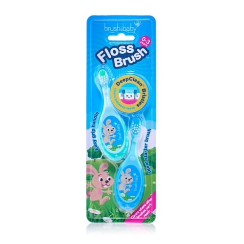 Brush-Baby Flossbrush 0-3 Years Double Pack