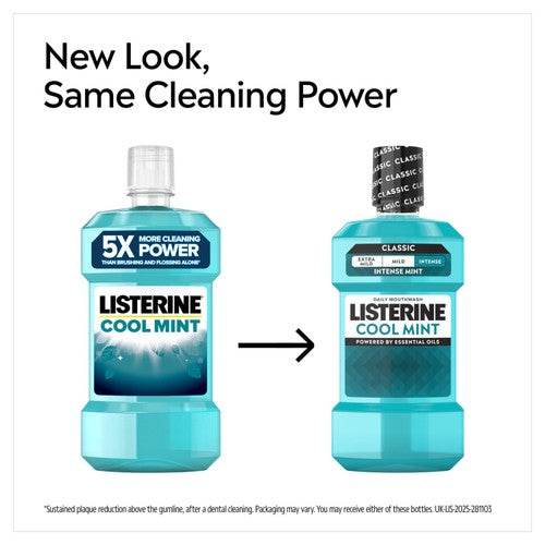 Listerine Essentials Cool Mint Mouthwash 1L