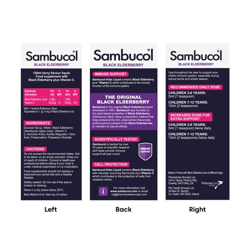 Sambucol Black Elderberry For Kids Liquid