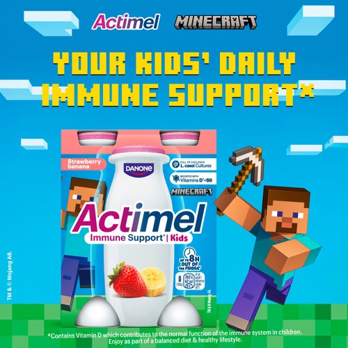 Actimel Kids Strawberry Banana Yoghurt Drink