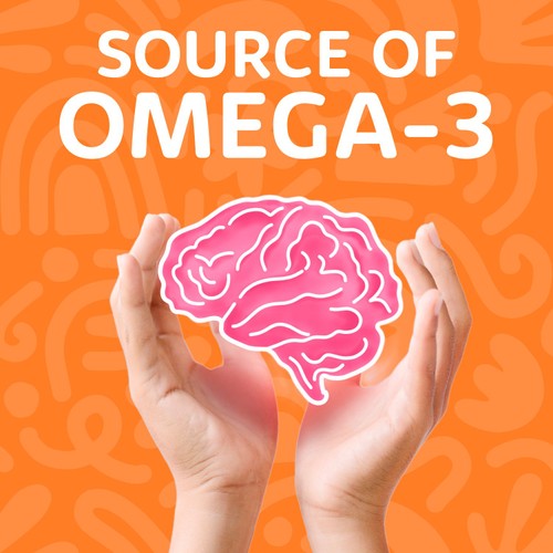 Haliborange Kid's Softies Omega-3 & Multivitamin Orange Gummies 3-12yrs