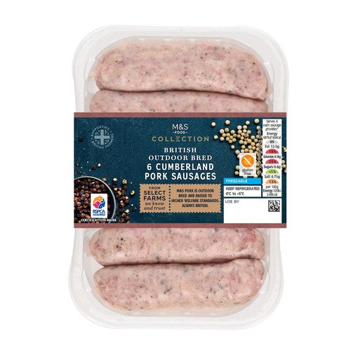 M&S Collection British 6 Cumberland Sausages