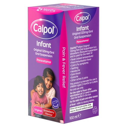 Calpol Infant Oral Suspension Strawberry 2+ Months