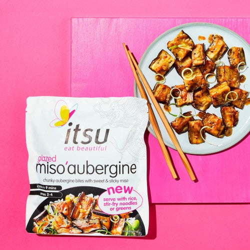itsu glazed miso aubergine