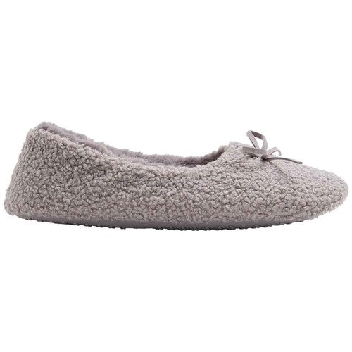 M&S Borg Ballet Slipper, Size 7, Light Grey