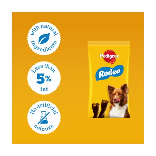 Pedigree Rodeo Adult Dog Treats Beef